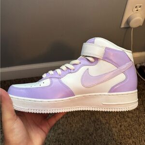 Nike Kids Lavender and White Sneakers